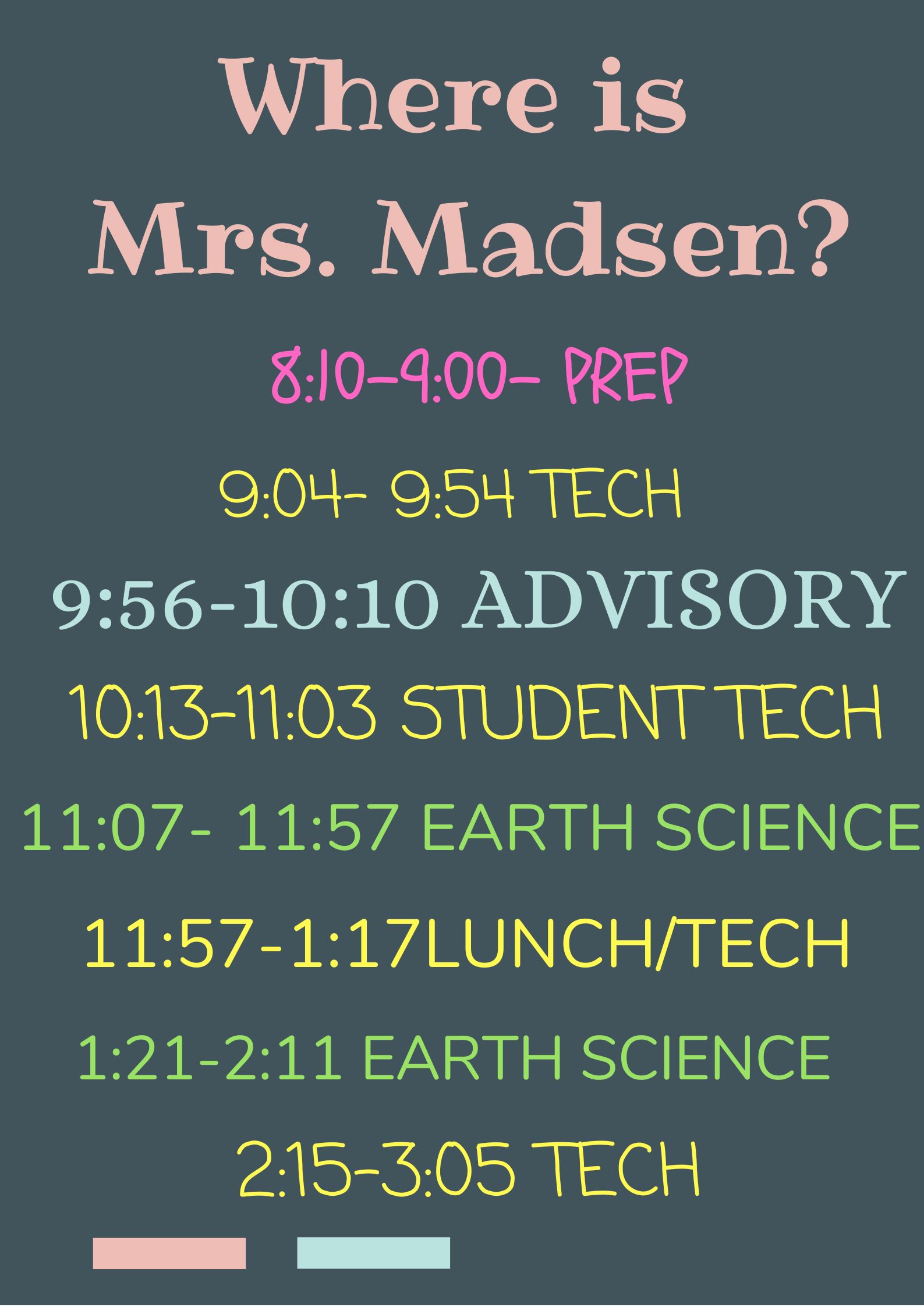 Schedule 